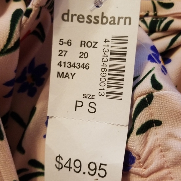 ROZ & ALI Ladies Floral Dress In Petite Small - Picture 7 of 7
